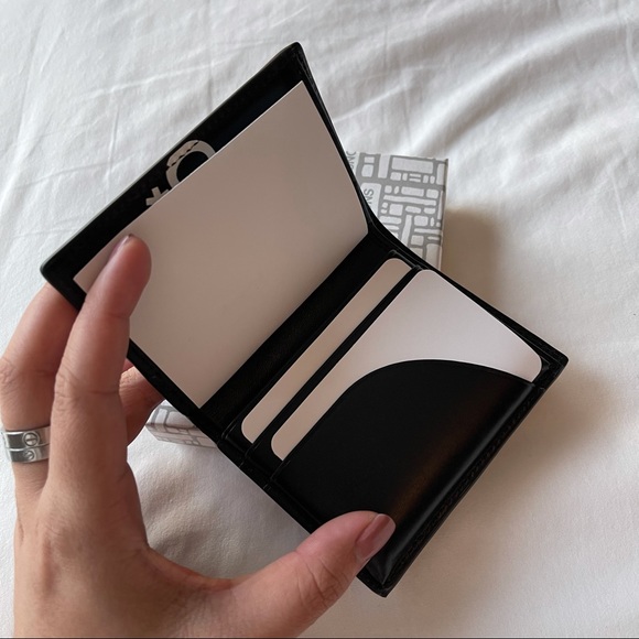 Come Des Garçons CDG Big Logo Blk Card Case Wallet - Picture 6 of 7